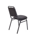 TC banqueting chair with a padded backrest and metal frame, shown from the rear view in the image.