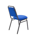 Red TC banqueting chair with a padded backrest, viewed from the rear, suitable for event and banquet seating.