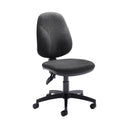 TC Concept high-back operator chair with adjustable headrest and armrests, featuring ergonomic design and black upholstery.