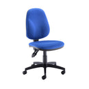 TC Concept high-back operator chair with red upholstery, ergonomic design, and adjustable headrest, shown from front angle.