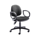 TC Concept mid-back operator chair with adjustable armrests and ergonomic design, shown from front at a 45-degree angle.