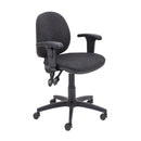 TC Concept mid-back operator chair with adjustable armrests and ergonomic design, shown from front 45-degree angle.