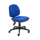 TC Concept mid-back operator chair with adjustable armrests and ergonomic design, shown from the front in gray fabric.