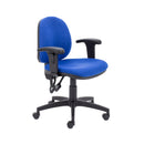TC Concept mid-back operator chair with adjustable armrests and ergonomic design, shown from front 45-degree angle.