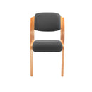 Front view of the TC Renoir Chair showcasing its elegant design and wooden frame with upholstered seat and backrest.
