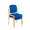 Stacked TC Renoir chairs with sleek red upholstery and modern design, showing a set of stylish lounge chairs.