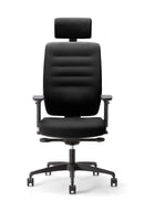 Bengal High Back Heavy Duty Chair With Headrest - Black - NWOF