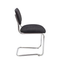 Side view of a TC Classic Meeting Chair with a cantilever frame, showcasing its sleek design and modern office seating style.