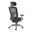 Black Fonz Chair by TC with a sleek design, shown from the back view in this image.