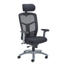 Black Fonz Chair by TC, front view showing sleek modern design and comfortable seating with smooth black upholstery.
