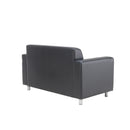 TC Iceberg leather-faced sofa shown from an angled view, featuring sleek design and plush seating in a modern living room setting.