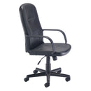 Black Jack 2 executive office chair by TC, side view showing ergonomic design and adjustable features.