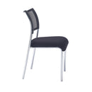 TC Jupiter Mesh Side Chair with black mesh seat and metal frame, modern design for office or home use.