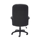 Back view of TC Keno Office Chair with ergonomic black mesh backrest and adjustable headrest.