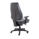 TC Panther Executive Leather Office Chair back view showing black leather upholstery and ergonomic design.