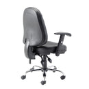 Puma TC office chair back view with ergonomic design, black upholstery, and adjustable headrest for comfortable workspace support.