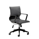 Black Sosa executive chair by TC with padded armrests and high-back design, suitable for office or conference room use.