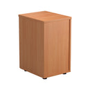 Back view of TC 3 Drawer Under Desk Pedestal in beech wood finish, showing the drawer handles and sleek design.
