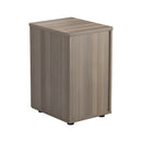 TC 3 Drawer Under Desk Pedestal in Grey Oak with sleek design and easy-to-access storage for office organization.
