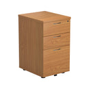 TC 3 Drawer Under Desk Pedestal in Nova Oak, featuring sleek storage drawers for office organization and workspace efficiency.