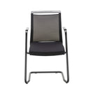 Front view of the TC Urus Cantilever Chair with a sleek modern design and a cushioned seat and backrest.