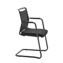 Side view of TC Urus Cantilever Chair with a sleek metal frame and cushioned seat for modern office or lounge use.