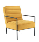 TC Jade reception chair with a sleek design, featuring a plush upholstered seat and backrest in a modern style.