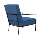 Jade reception chair by TC with sleek design, neutral upholstery, and wooden legs, shown from an angled view.