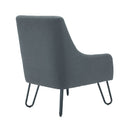 Gray pearl reception chair by TC with a sleek backrest and cushioned seat, ideal for modern waiting areas.