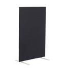 Black TC floor standing screen with straight design, showcasing a sleek, modern room divider for privacy or decoration.