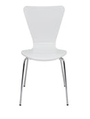 TC Picasso Heavy Duty Chair with white upholstery, sturdy frame, and angled design, suitable for durable seating.