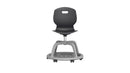 Titan Arc Community Chair in anthracite, front view showcasing modern design and sleek metal frame.