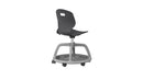Titan Arc Community Chair in anthracite with a side view showing its sleek, modern design and sturdy construction.