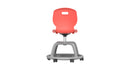 Titan Arc Community Chair in living coral shown from the rear, featuring a contemporary design and comfortable seating.