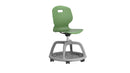 Titan Arc Community Chair with a modern forest green design, front view showcasing its stylish and comfortable seating.