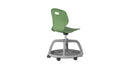 Titan Arc Community Chair in forest green fabric, rear view showing ergonomic design and sturdy frame.