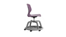 Titan Arc Community Chair in grape color with a side view, showcasing its modern design and comfortable seating.