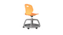 Titan Arc Community Chair with marigold fabric, rear view showing modern design and sturdy frame.
