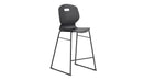 Titan Arc High Stool Size 5 in anthracite with a modern design, shown from the front view.