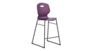 Titan Arc High Stool Size 5 in grape color, front view showing sleek design and sturdy construction for kids' seating.
