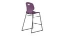 Titan Arc High Stool size 5 in grape color, rear view showing modern design and sturdy construction for kids' seating.