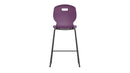 Titan Arc High Stool size 5 in grape color, rear view showing sturdy frame and comfortable seat height for kids.