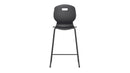 Titan Arc High Stool Size 6 in anthracite, front view showing modern design and sturdy construction.