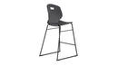 Titan Arc High Stool Size 6 in anthracite, rear view showing modern design and sturdy construction for bar or counter seating.