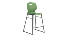 Titan Arc High Stool Size 6 in forest green, front view showing sleek design and sturdy construction.