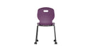 Titan Coral Arc Mobile Chair with ergonomic design and vibrant coral color, featuring adjustable height and swivel base.