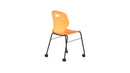 Titan Coral Arc Mobile Chair featuring a sleek, modern design with ergonomic armrests and vibrant coral-colored upholstery.