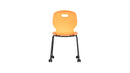 Titan Coral Arc Mobile Chair with ergonomic design, bright coral color, and adjustable features for comfortable seating.