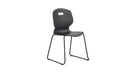 Titan Arc Skid Chair Size 5 in anthracite, front view showing sleek design and sturdy frame.