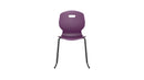 Titan Arc Skid Chair Size 5 in grape color, front view showcasing the modern ergonomic design and sturdy construction.